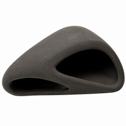 Декорация Hobby Wave Cave 1 dark 12×12×5,5 см - керамическое укрытие для рыб и креветок в аквариуме (41654)