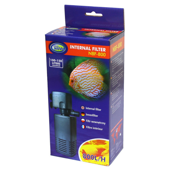 Внутрішній фільтр для акваріума Aqua Nova до 150л. 800л/год (NBF-800)