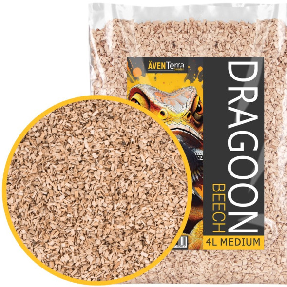 Натуральная древесная подстилка Aventerra DRAGOON Beech Medium 4л для рептилий, пауков и грызунов