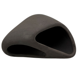 Декорация Hobby Wave Cave 2 dark 17x16x8,5 см - керамическое укрытие для рыб и креветок в аквариуме (41656)