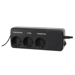 Термостат-гігростат з таймером Repti-Zoo Controller Deluxe THC09 (3 канали, LCD дисплей, день/ніч)