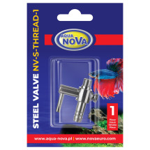 Кран металлический Aqua Nova NV-S-THREAD-1 на один выход для шланга 4/6 мм с резьбой