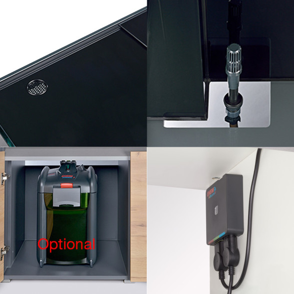 Акваріумний комплект Eheim incpiria 530 graphit/rustic з тумбою (0695117) під замовлення