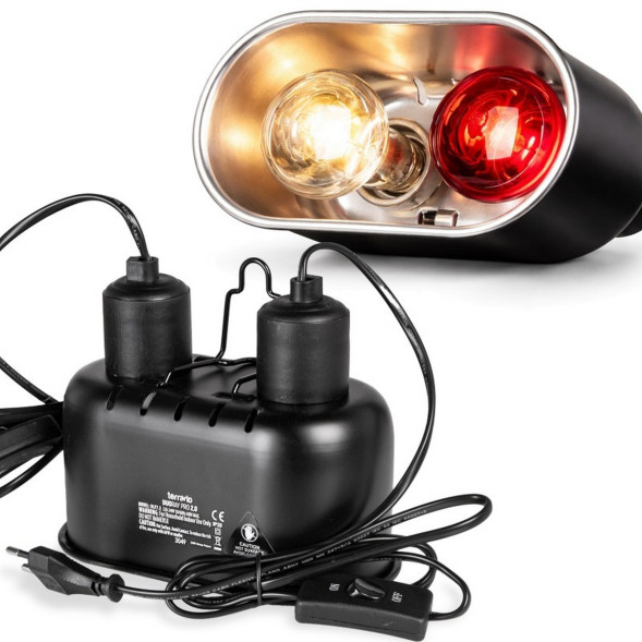 Світильник подвійний Terrario DUORAY 2.0 E27 2x60W для тераріуму