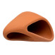Декорация Hobby Wave Cave 2 red 17x16x8,5 см - керамическое укрытие для рыб и креветок в аквариуме (41659)