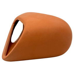 Декорация Hobby Wave Cave 2 red 17x16x8,5 см - керамическое укрытие для рыб и креветок в аквариуме (41659)