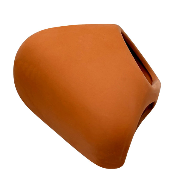 Декорация Hobby Wave Cave 2 red 17x16x8,5 см - керамическое укрытие для рыб и креветок в аквариуме (41659)