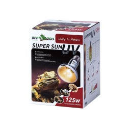 Лампа ртутная Repti-Zoo SuperSun 125W комбінована нагрівальна лампа з UVB/UVA для тераріуму (P125125)