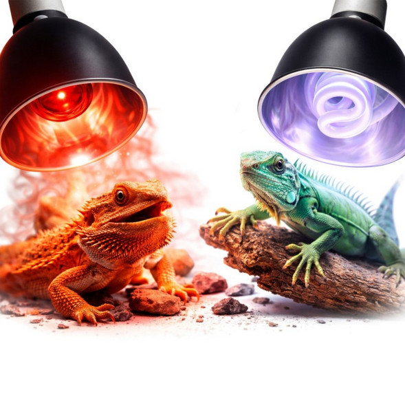 Світильник глибокий рефлекторний Terrario LUNOONE 2.0 E27 100W для локального обігріву тераріумів