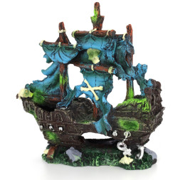 Декорація затонулий піратський корабель Aqua Nova 22x9x23см (AN3013)