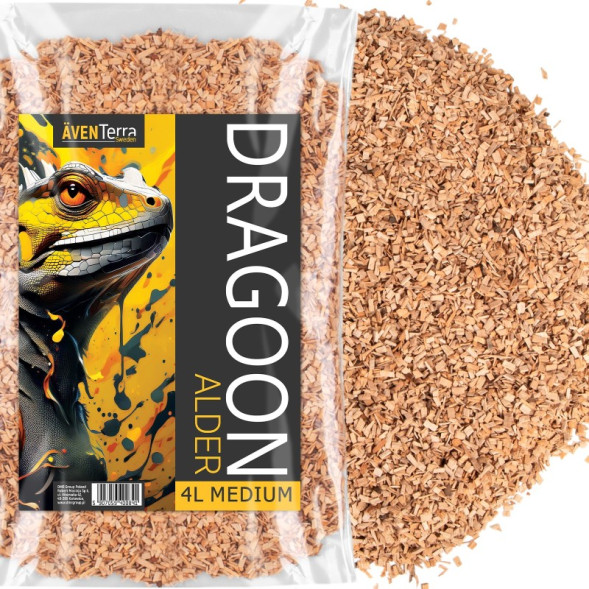 Натуральна деревна підстилка Aventerra Sweden DRAGOON Alder Medium 4л для гризунів, павуків і рептилій