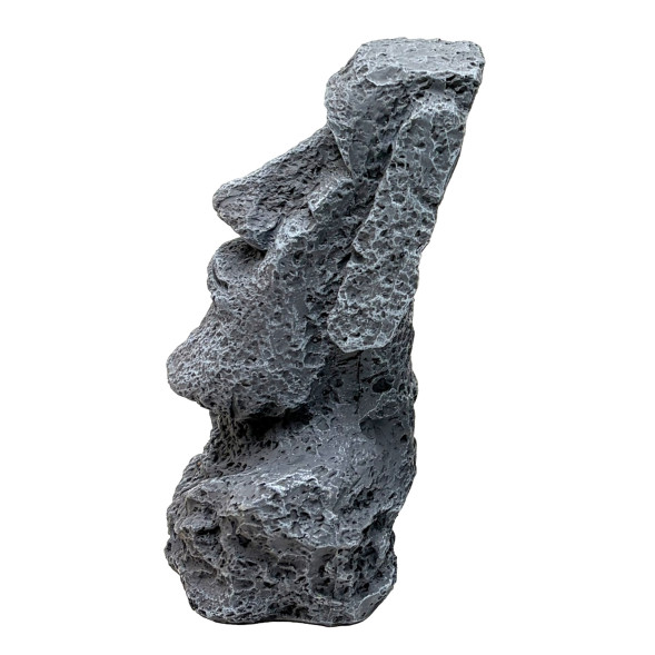 Декорація Hobby Moai Ora 1 12,5×11,5×17,5 см (41716) - статуя Моаї з укриттям для акваріума і тераріуму