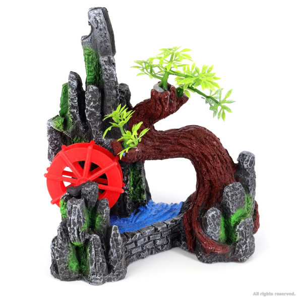 Декорація скала з млином Aqua Nova 18,5x12x20,5см (AN351)