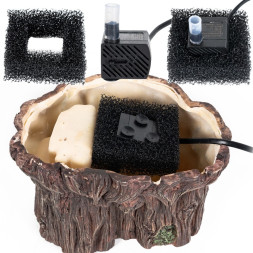 Декоративний фільтр-водоспад Repti-Zoo Turtle Filter Tree (GLB10) у формі кореня для амфібій і тераріумів до 70 літрів