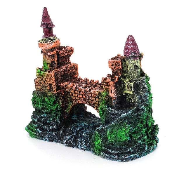 Декорація замок на скелі Aqua Nova 13,5x6x11см (AN629)