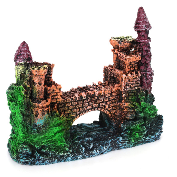 Декорація замок на скелі Aqua Nova 13,5x6x11см (AN629)