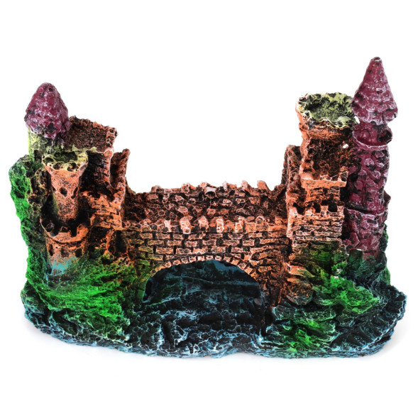 Декорація замок на скелі Aqua Nova 13,5x6x11см (AN629)