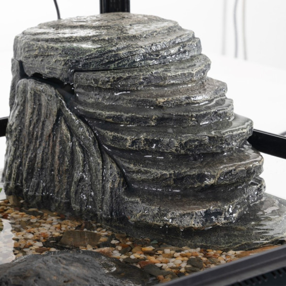 Декоративний фільтр-водоспад Repti-Zoo Turtle Filter Rock GLB09 у формі скелі для черепах, крабів і амфібій (350 л/год, до 90 літрів)