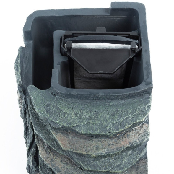 Декоративний фільтр-водоспад Repti-Zoo Turtle Filter Rock GLB09 у формі скелі для черепах, крабів і амфібій (350 л/год, до 90 літрів)