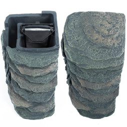 Декоративний фільтр-водоспад Repti-Zoo Turtle Filter Rock GLB09 у формі скелі для черепах, крабів і амфібій (350 л/год, до 90 літрів)