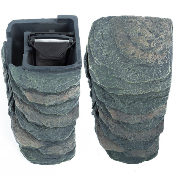 Декоративний фільтр-водоспад Repti-Zoo Turtle Filter Rock GLB09 у формі скелі для черепах, крабів і амфібій (350 л/год, до 90 літрів)