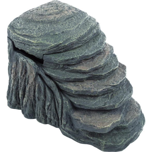 Декоративний фільтр-водоспад Repti-Zoo Turtle Filter Rock GLB09 у формі скелі для черепах, крабів і амфібій (350 л/год, до 90 літрів)