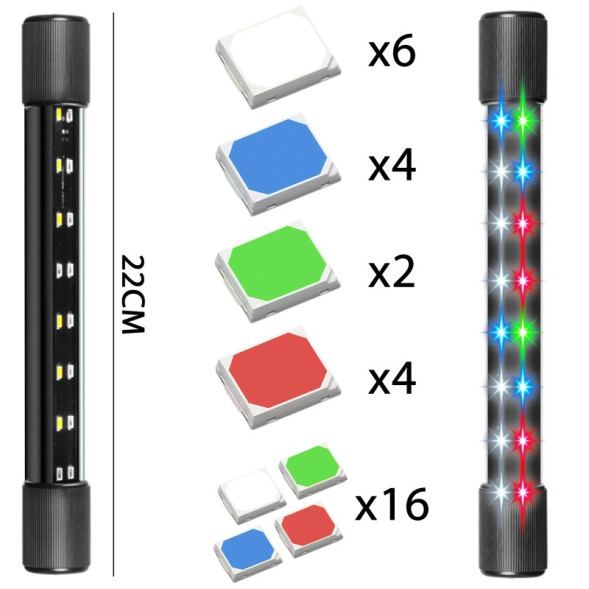 Светильник Kruger Meier LAFLORA S-Line 30 22см 3W LED для аквариума с таймером