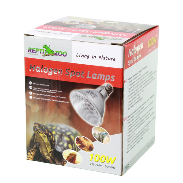 Лампа галогенова точкового нагріву UVA Repti-Zoo Spot lamp 100W (PAR30100)