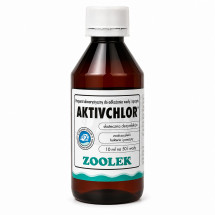 Дезінфікуючий препарат Zoolek Aktivchlor 250 мл для знезараження води, обладнання та декорацій