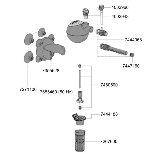 Насос, головка Eheim powerhead 650 (1212010)