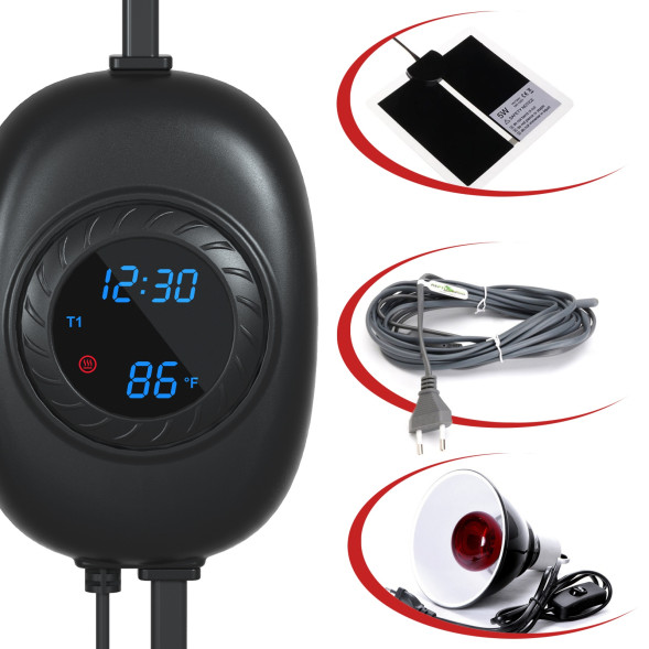 Термостат з регуляцією потужності Repti-Zoo PID Dimming Mini Thermostat 500Вт. (TC03)