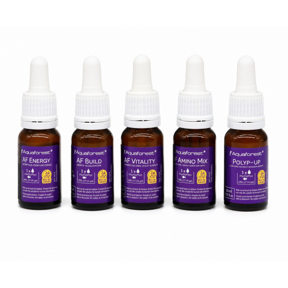 Комплекс добавок для росту та кольору коралів SPS і LPS Aquaforest Coral Fuel 5x10 мл