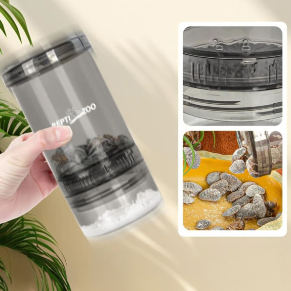 Вітамінізатор, шейкер Repti-Zoo Vita-Calcium (GMB01) для обробки кормових комах кальцієм і вітамінами