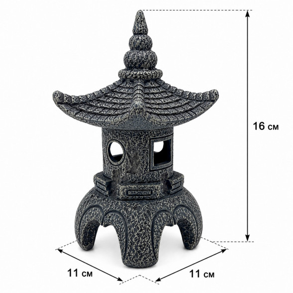 Декорація Hobby Maso Temple 11×11×16см для акваріума і тераріуму (41729)