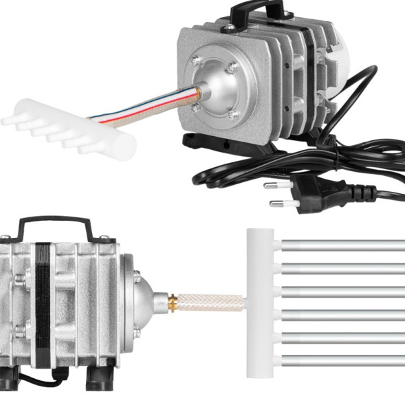 Компресор Kruger Meier OxyPure Breeze 2400 для ставка 1200 л/год з розподільником на 6 виходів