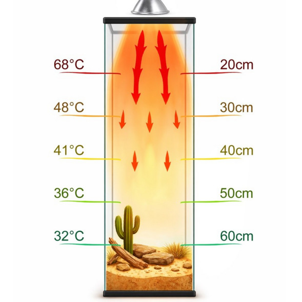 Галогенна лампа UVA Terrario Nadara Pro 50W E27 для тераріуму