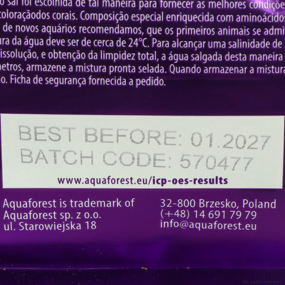 Сіль для рифових акваріумів Aquaforest Reef Salt 5кг