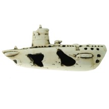 Грот керамічний Aqua Nova крах підводного човна 25x11x8cм (N-22026)