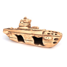 Грот керамический Aqua Nova крушение подводной лодки 25x11x8cм (N-22026)