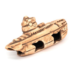 Грот керамічний Aqua Nova крах підводного човна 25x11x8cм (N-22026)