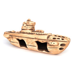 Грот керамічний Aqua Nova крах підводного човна 25x11x8cм (N-22026)
