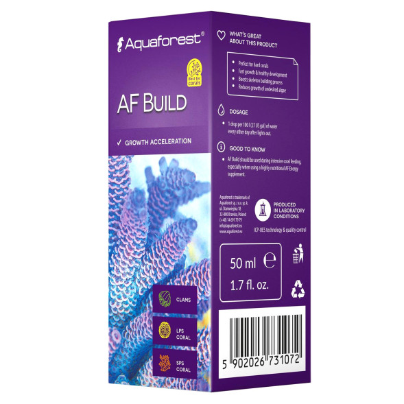 Стабилизатор pH и ускоритель кальцификации Aquaforest AF Build 50 мл - для рифовых аквариумов