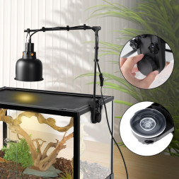 Держатель для ламп Repti-Zoo Dual Light Bracket LH023D двойной кронштейн для террариума с поворотом на 360°