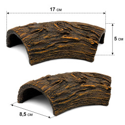 Декорация Hobby Root Wood Cave 1 17x8,5x5см для аквариума и террариума (41790)