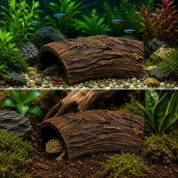 Декорация Hobby Root Wood Cave 1 17x8,5x5см для аквариума и террариума (41790)