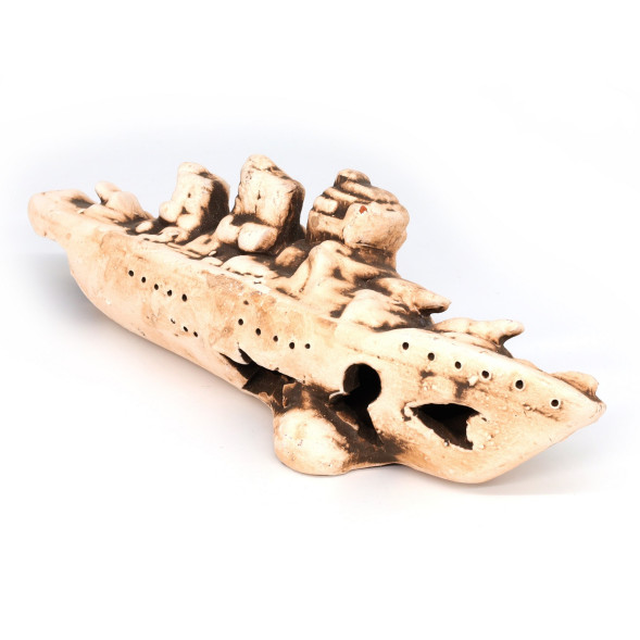 Грот керамический Aqua Nova броненосец 25x9x7см (N-22039)