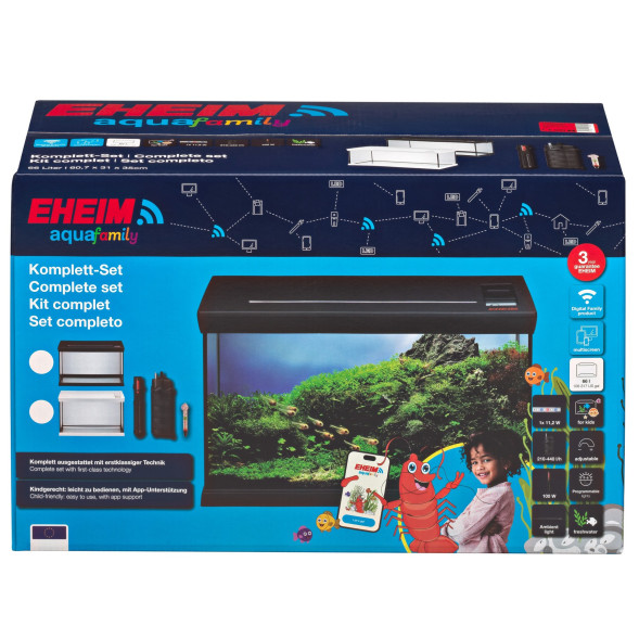 Акваріумний комплект чорний Eheim aquafamily 66 (0340720)