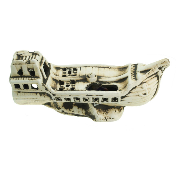 Грот керамический Aqua Nova крушение корабля GALEONA 26x12x10см (N-22041)