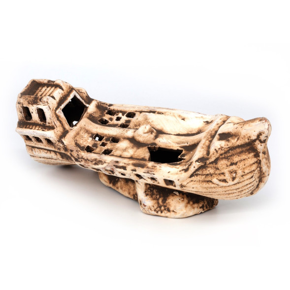 Грот керамічний Aqua Nova крах корабля GALEONA 26x12x10см (N-22041)