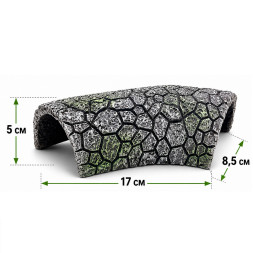 Декорация Hobby Cracked Rock Cave 1 17x8,5x5см для аквариума и террариума (41792)